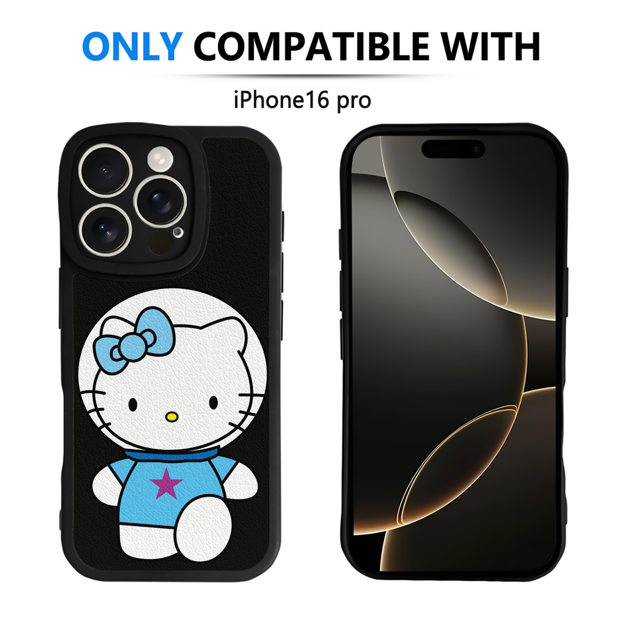 （画像用） Hello Kitty ハローキティ 【iPhone 16シリーズ対応】シリコンスマホケース（レザー調） 材質：シリコン
